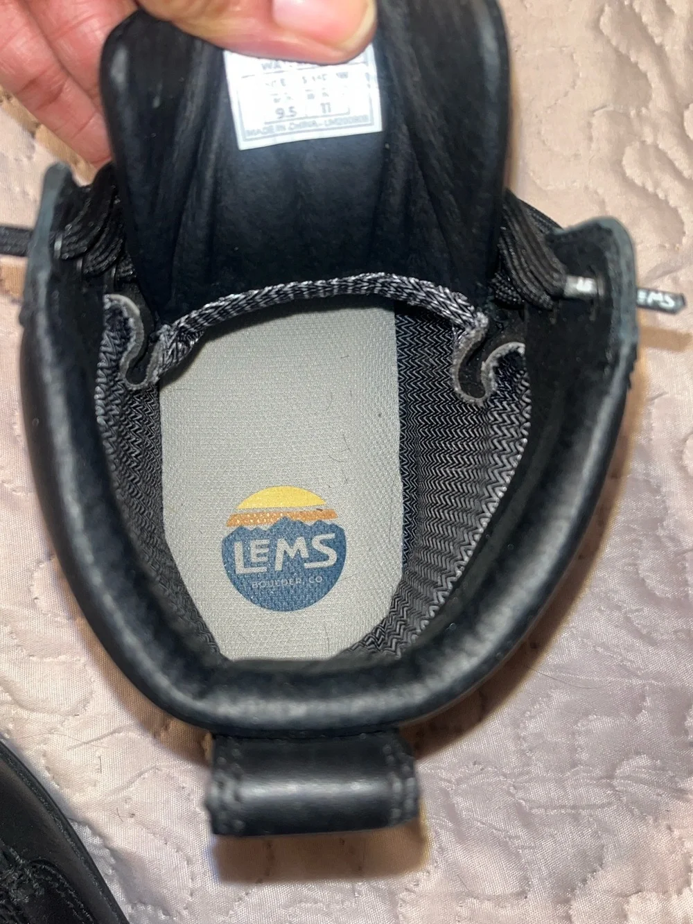 Lems Waterproof Boulder Boot Unisex Black Lace Up Barefoot Boot M9.5 W11 New